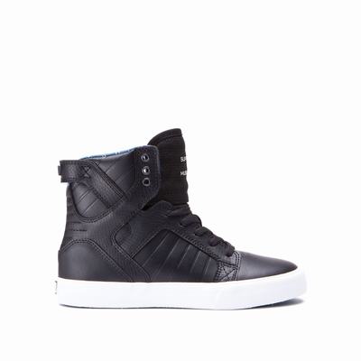 Supra SKYTOP - Lasten Matalavartiset Tennarit - Mustat/Valkoinen